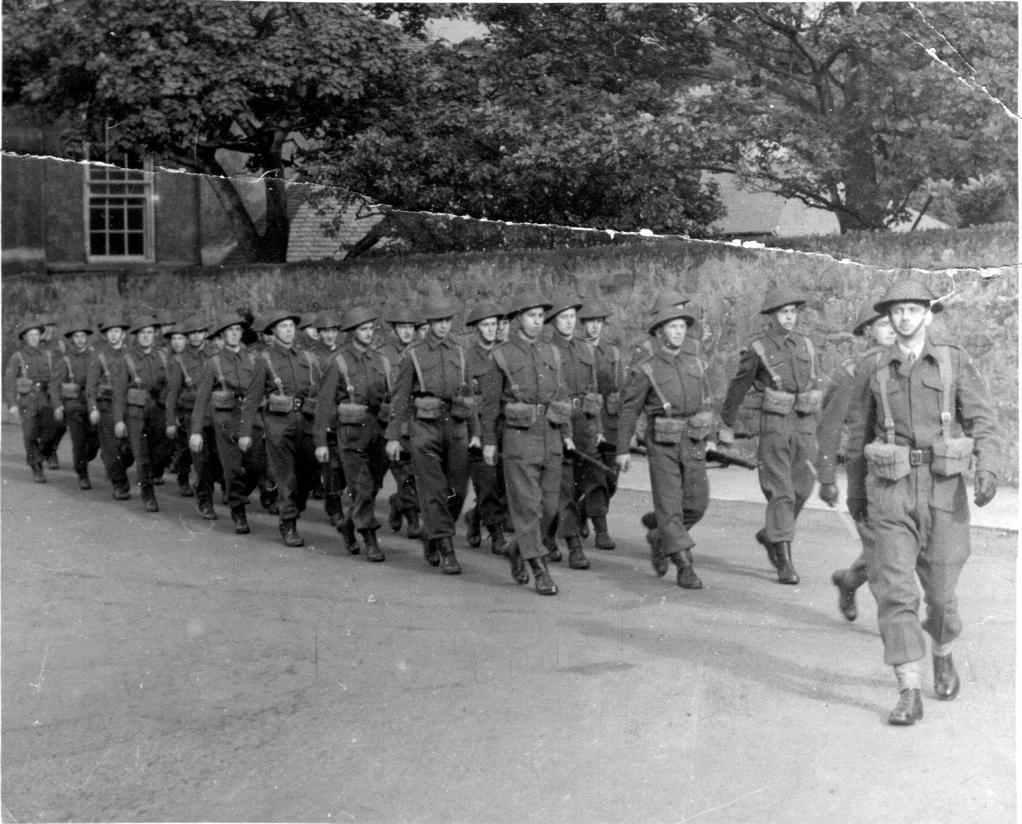 Home Guard Musselburgh on parade.jpg